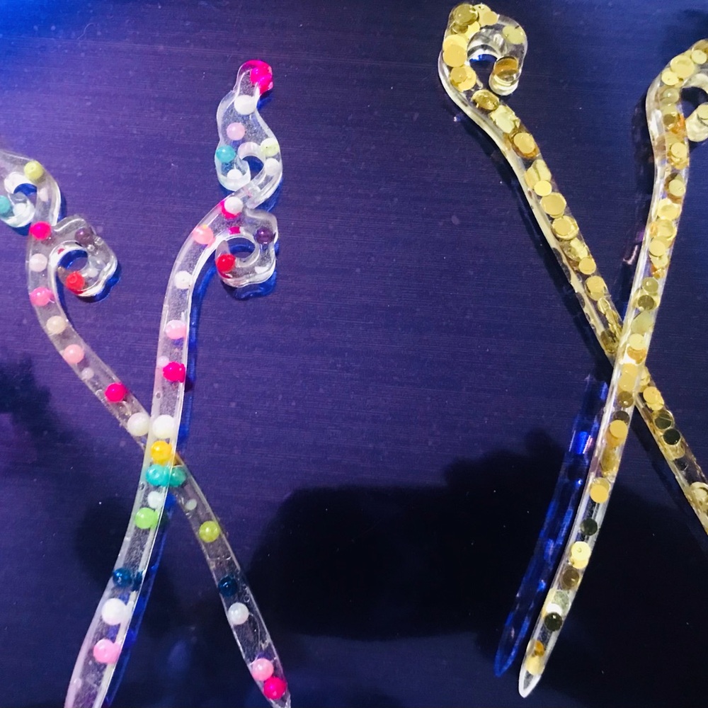 Colorful Acrylic Hair Sticks